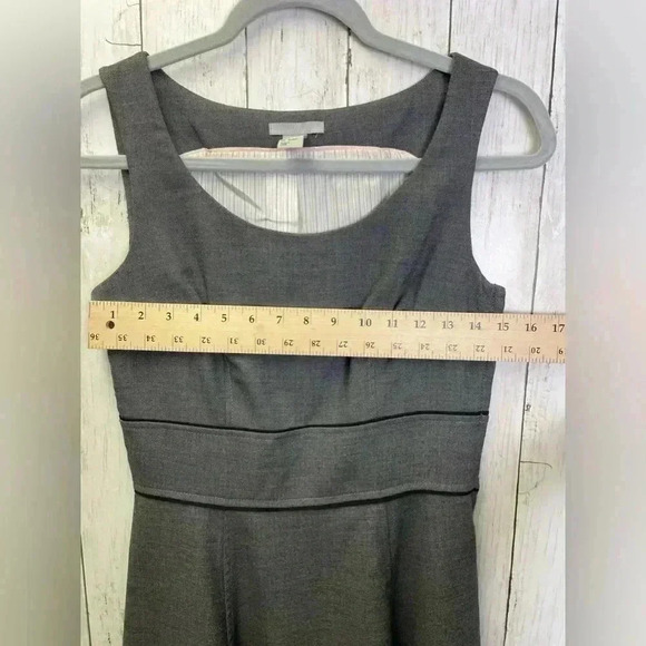 H&M A-Line Gray knee length dress size 6 - Picture 7 of 12